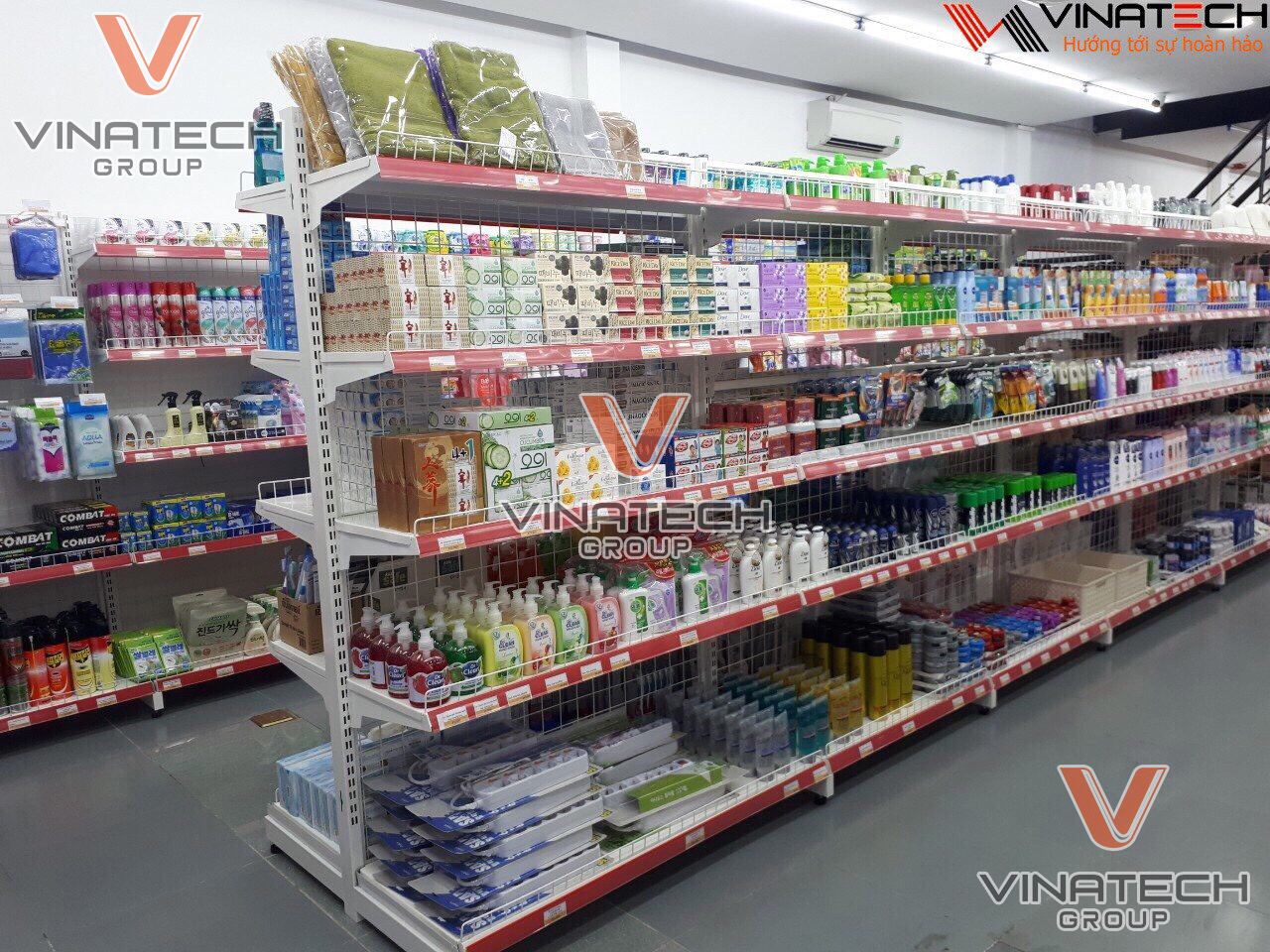 Hình ảnh lắp kệ siêu thị tại Hưng Yên