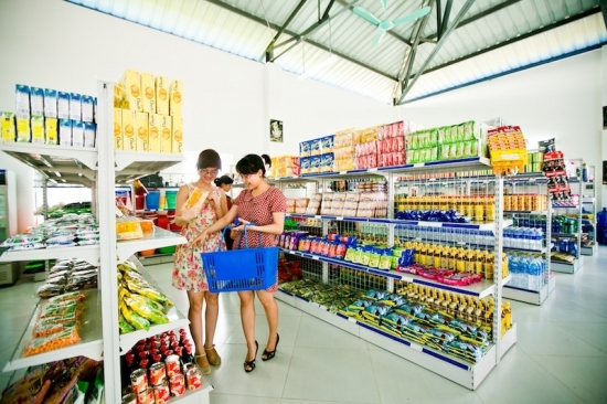 Giá kệ siêu thị Vinatech lắp đặt tại Nghệ An cho khách hàng