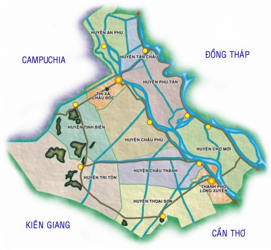 Bản đồ tỉnh An Giang